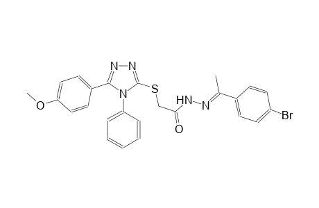 acetic acid, [[5-(4-methoxyphenyl)-4-phenyl-4H-1,2,4-triazol-3-yl]thio]-, 2-[(E)-1-(4-bromophenyl)ethylidene]hydrazide
