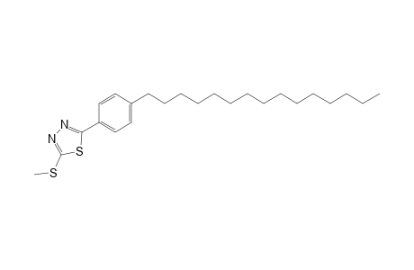 2-(methylthio)-5-(p-pentadecylphenyl)-1,3,4-thiadiazole