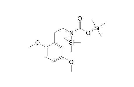2,5-Dimethoxyphenethylaminecarbamic acid 2TMS