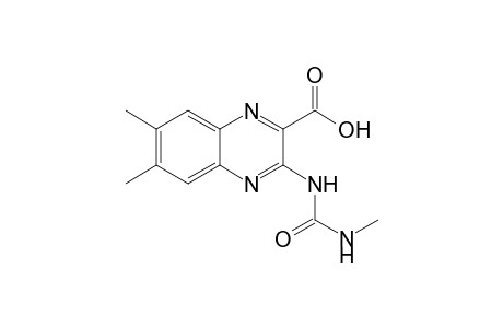 2-Quinoxalinecarboxylic acid, 6,7-dimethyl-3-[[(methylamino)carbonyl]amino]-