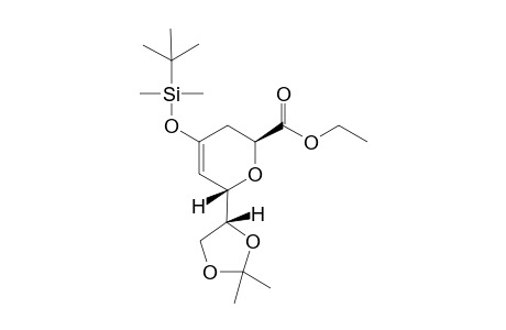 (2S,6S)-4-[tert-butyl(dimethyl)silyl]oxy-6-[(4R)-2,2-dimethyl-1,3-dioxolan-4-yl]-3,6-dihydro-2H-pyran-2-carboxylic acid ethyl ester