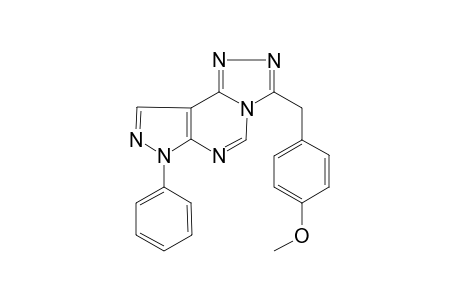 3-(4-Methoxy-benzyl)-7-phenyl-7H-pyrazolo[4,3-e][1,2,4]triazolo[4,3-c]pyrimidine
