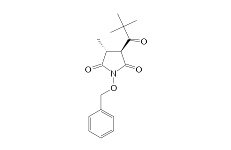 TRANS-1-BENZYLOXY-3-(2',2'-DIMETHYL-1'-OXOPROPYL)-4-METHYLPYRROLIDINE-2,5-DIONE