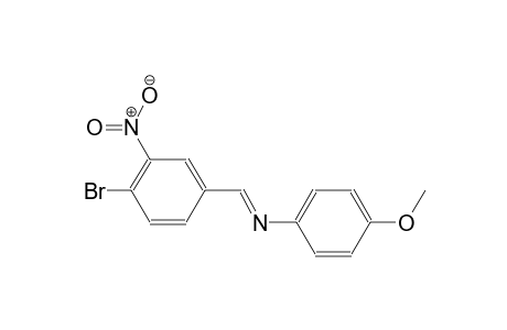benzenamine, N-[(E)-(4-bromo-3-nitrophenyl)methylidene]-4-methoxy-