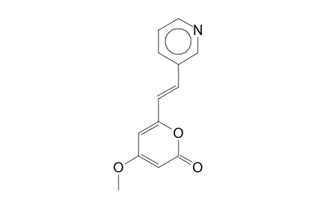 Pyran-2-one, 4-methoxy-6-[2-(3-pyridyl)ethenyl]-, (E)-
