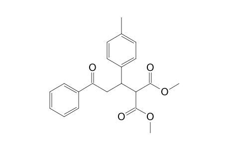 Dimethyl 2-[1-(4-methylphenyl)-3-oxo-3-phenylpropyl]malonate
