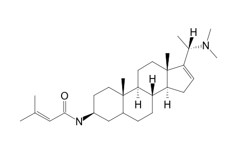 SALIGNARINE-D;(20S)-20-(DIMETHYLAMINO)-3-BETA-(SENECIOYLAMINO)-5-ALPHA-PREGN-16-ENE