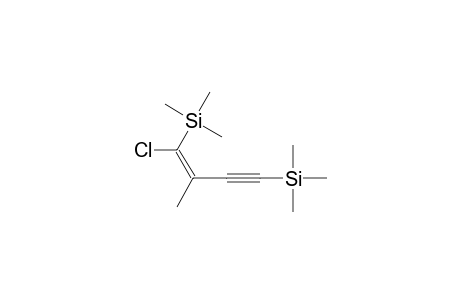 (E)-1,4-Bis(trimethylsilyl)-1-chloro-2-methyl-1-buten-3-yne