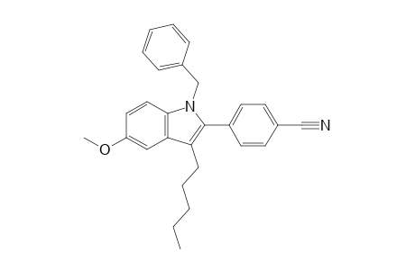 4-(1-benzyl-5-methoxy-3-pentyl-1H-indol-2-yl)benzonitrile
