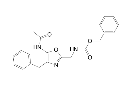 2-(((Carbobenzyloxy)amino)methyl)-4-benzyl-5-acetamidooxazole