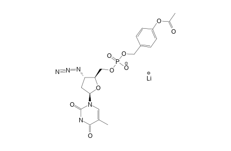 LITHIUM-(3'-AZIDO-3'-DEOXYTHYMIDIN-5'-YL)-4-ACETOXYBENZYL-PHOSPHATE