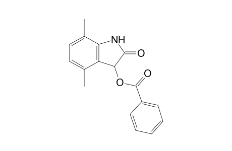 4,7-Dimethyl-2-oxo-1,3-dihydro-2H-indol-3-yl benzoate