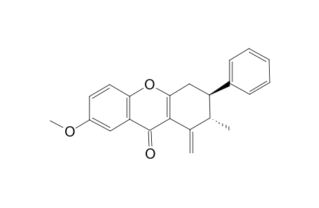 (2S,3R)-7-Methoxy-2-methyl-1-methylene-3-phenyl-1,2,3,4-tetrahydro-xanthen-9-one