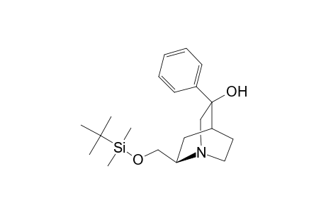 (2R)-2-(tert-Butyldimethylsilyloxymethyl)-5-phenyl-1-azabicyclo[2.2.2]octan-5-ol