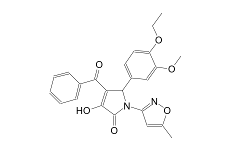 4-benzoyl-5-(4-ethoxy-3-methoxyphenyl)-3-hydroxy-1-(5-methyl-3-isoxazolyl)-1,5-dihydro-2H-pyrrol-2-one
