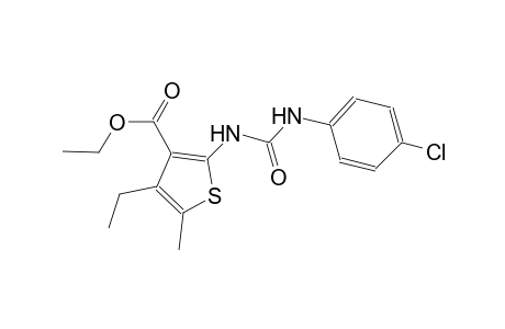 ethyl 2-{[(4-chloroanilino)carbonyl]amino}-4-ethyl-5-methyl-3-thiophenecarboxylate