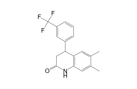 6,7-Dimethyl-4-[3-(trifluoromethyl)phenyl]-3,4-dihydrocarbostyril