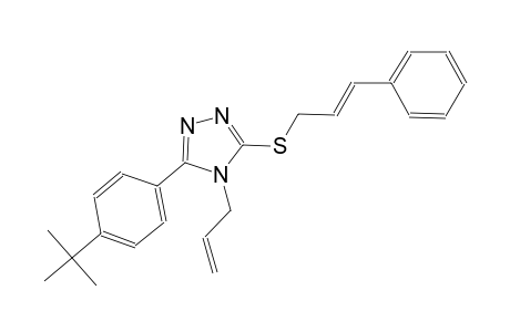 4-allyl-3-(4-tert-butylphenyl)-5-{[(2E)-3-phenyl-2-propenyl]sulfanyl}-4H-1,2,4-triazole