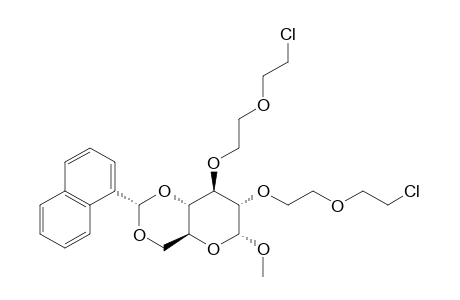 METHYL-4,6-O-(1-NAPHTHYL)-METHYLENE-2,3-BIS-[(2-CHLOROETHOXY)-ETHYL]-ALPHA-D-GLUCOPYRANOSIDE