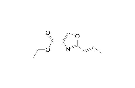 (E)-4-Carboethoxy-2-(1'-propenyl)oxazole