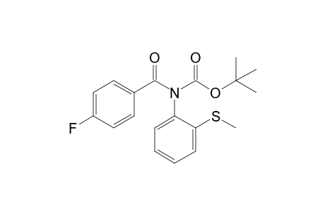 tert-Butyl 4-fluorobenzoyl[2-(methylthio)phenyl]-carbamate