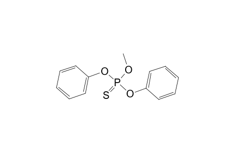 Phosphorothioic acid, O-methyl O,O-diphenyl ester