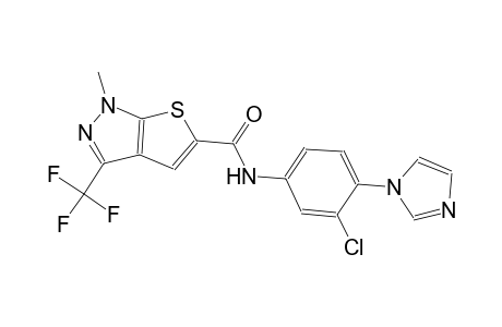 1H-thieno[2,3-c]pyrazole-5-carboxamide, N-[3-chloro-4-(1H-imidazol-1-yl)phenyl]-1-methyl-3-(trifluoromethyl)-