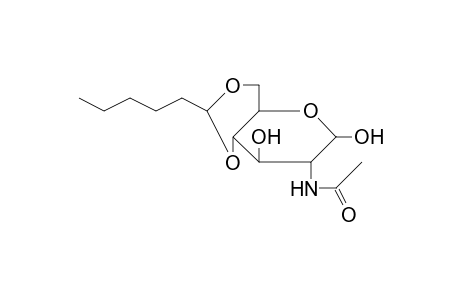 .alpha.,.beta.-D-Glucose, 2-acetamido-2-deoxy-4,6-O-hexylidene-