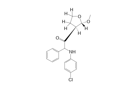 2-(4-Chlorophenyl)amino-1-phenyl-2-[3'-(2'-methoxy)tetrahydrofuryl]ethanone