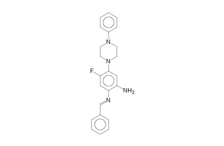 4-Fluoro-N-[phenylmethylidene]-5-(4-phenyl-1-piperazinyl)-1,2-benzenediamine