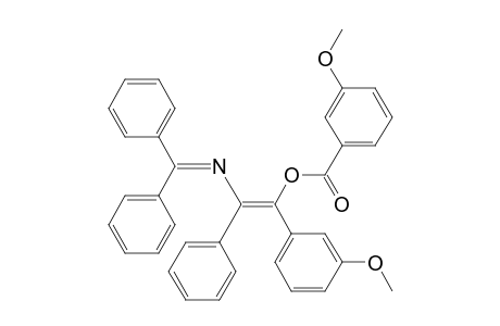 Benzoic acid, 3-methoxy-, 2-[(diphenylmethylene)amino]-1-(3-methoxyphenyl)-2-phenylethenyl ester, (E)-