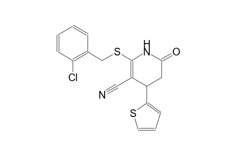 3-pyridinecarbonitrile, 2-[[(2-chlorophenyl)methyl]thio]-1,4,5,6-tetrahydro-6-oxo-4-(2-thienyl)-