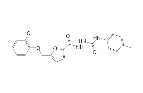 2-{5-[(2-chlorophenoxy)methyl]-2-furoyl}-N-(4-methylphenyl)hydrazinecarboxamide