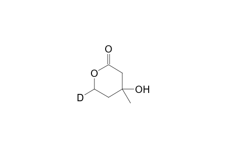 Tetrahydro-4-hydroxy-4-methyl-6-(deuterio)-pyran-2-one