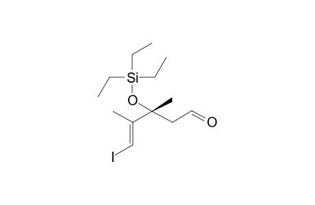 4-formyl-3-[(triethylsilyl)oxy]-1-iodo-2,3-dimethylbut-1-ene
