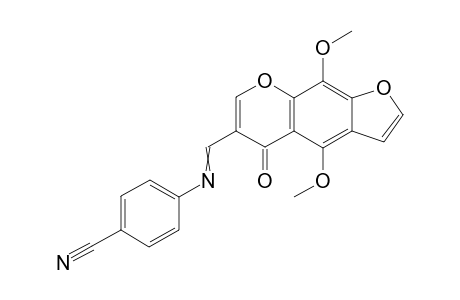 4-{[(4,9-Dimethoxy-5-oxo-5H-furo[3,2-g]chromen-6-yl) methylidene]amino}benzonitrile