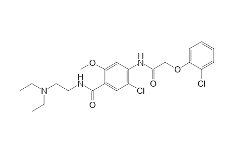 6'-chloro-2-(o-chlorophenoxy)-4'-{[2-(diethylamino)ethyl]carbamoyl}-2-ethyl-2-phenyl-m-acetanisidide