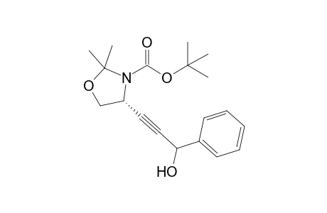 tert-Butyl (4R)-4-(3-hydroxy-3-phenyl-1-propynyl)-2,2-dimethyl-1,3-oxazolane-3-carboxylate