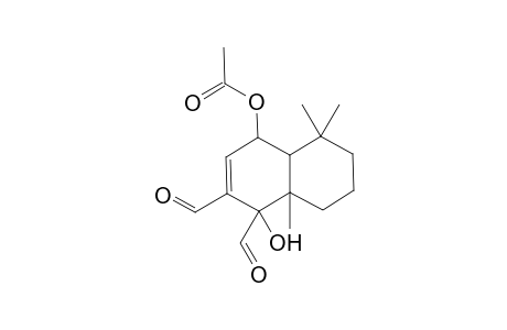 (3,4-diformyl-4-hydroxy-4a,8,8-trimethyl-5,6,7,8a-tetrahydro-1H-naphthalen-1-yl) acetate