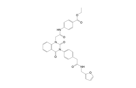 ethyl 4-{[(3-(4-{2-[(2-furylmethyl)amino]-2-oxoethyl}phenyl)-2,4-dioxo-3,4-dihydro-1(2H)-quinazolinyl)acetyl]amino}benzoate