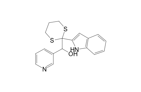 3-Pyridinemethanol, .alpha.-[2-(1H-indol-2-yl)-1,3-dithian-2-yl]-