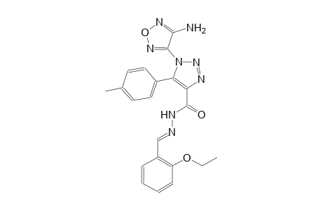 1-(4-amino-1,2,5-oxadiazol-3-yl)-N'-[(E)-(2-ethoxyphenyl)methylidene]-5-(4-methylphenyl)-1H-1,2,3-triazole-4-carbohydrazide