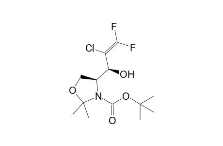 tert-Butyl (4S,1'S)-2,2-dimethyl-4-(2'-chloro-3',3'-difluoro-1'-hydroxyallyl)oxazolidine-3-carboxylate