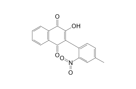 2-Hydroxy-3-(4-methyl-2-nitrophenyl)-1,4-naphthoquinone