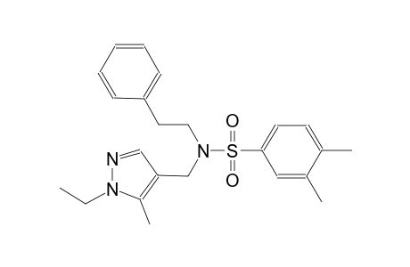 benzenesulfonamide, N-[(1-ethyl-5-methyl-1H-pyrazol-4-yl)methyl]-3,4-dimethyl-N-(2-phenylethyl)-