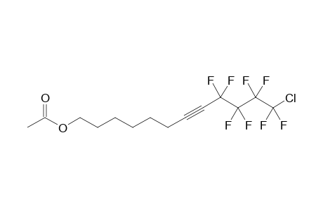12-Acetoxy-1-chloro-1,1,2,2,3,3,4,4-octafluoro-5-dodecyne