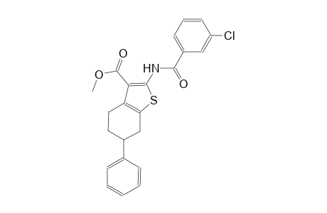 methyl 2-[(3-chlorobenzoyl)amino]-6-phenyl-4,5,6,7-tetrahydro-1-benzothiophene-3-carboxylate