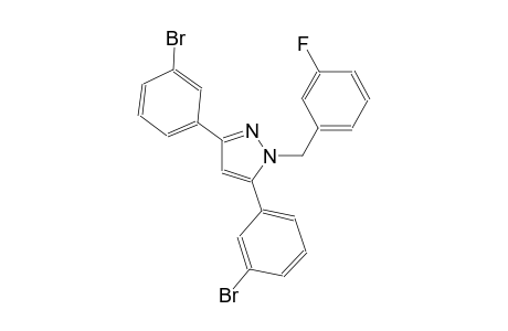 3,5-bis(3-bromophenyl)-1-(3-fluorobenzyl)-1H-pyrazole