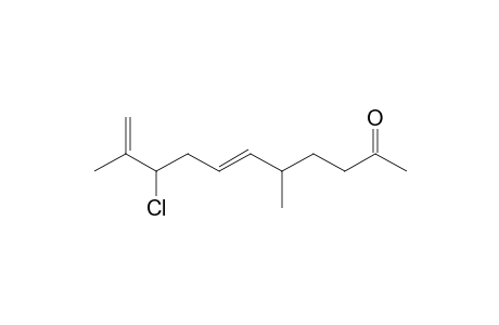 5,10-Dimethyl-9-chloro-6,10-undecadienyl-2-one