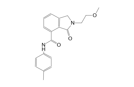 2-(2-methoxyethyl)-N-(4-methylphenyl)-3-oxo-4-isoindolinecarboxamide